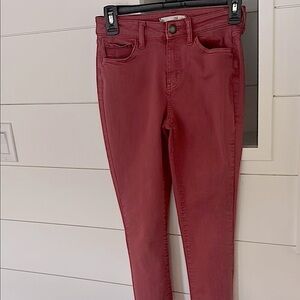 SO Brand High Rise Jegging 1/25w  Pink Jeans/Jeggings
